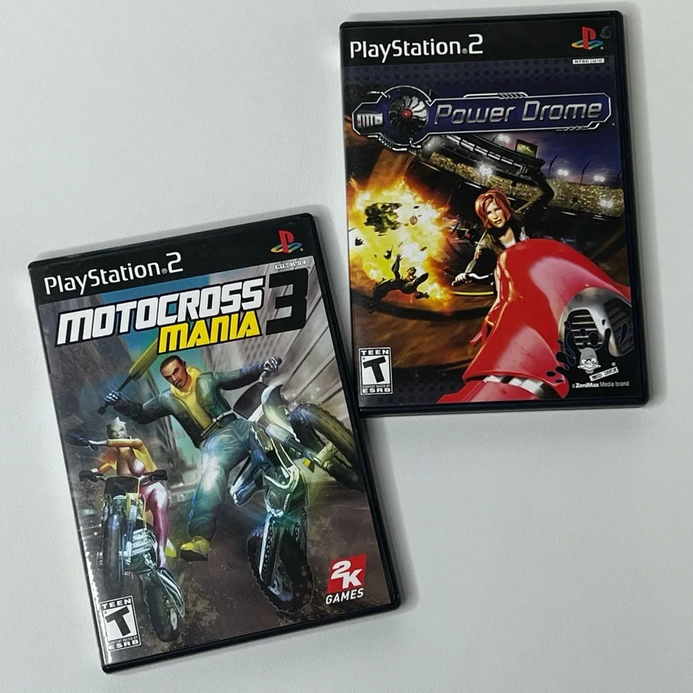 Sony PlayStation 2 Game Bundle: Motocross Mania 3 & Power Drome